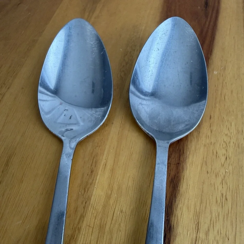 Korea National Stainless Steel‎ Intermezzo Scrolls Set Of 2 Spoons Replacement